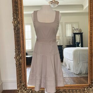 Nylon TORY BURCH CLASSY AND COMFORTABLE LOVELY BEIGE TANK DRESS. SIZE 8 GUC